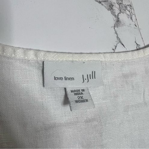 J.Jill embroidered linen tank top Sz 2X - $39 - From Rocked
