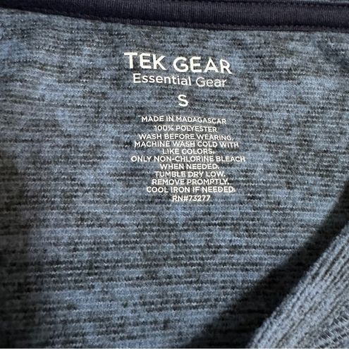 Tek Gear Fleece Top Blue Essential Gear Crewneck Warm Cozy