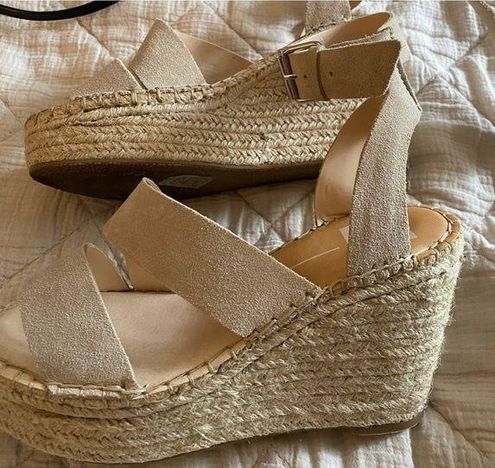 Dolce Vita Espadrille Wedge Sandal Ivory Size 8.5 12 From