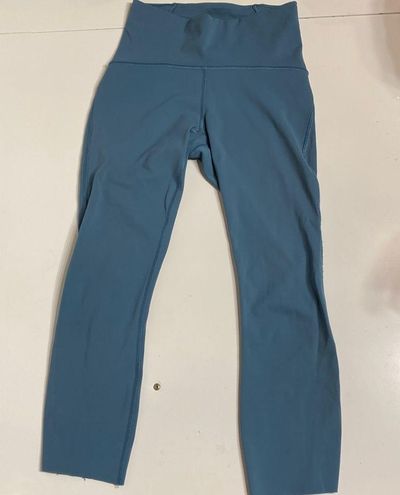 Lululemon Nulu Mesh Panels High-Rise Crop 21 size 4 Blue - $38 - From Maryn