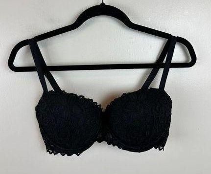 VICTORIAS SECRET PINK DATE PUSH UP PIGEONNANT RENDES BRA SIZE 34 DD