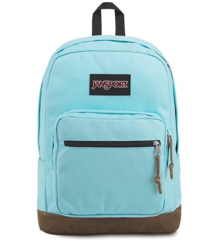 aqua blue jansport backpack