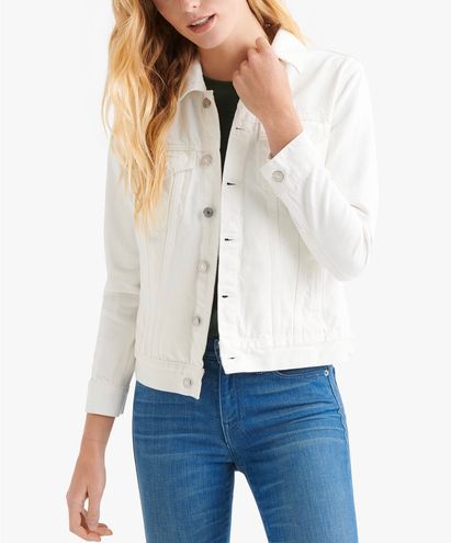 lucky brand white jean jacket