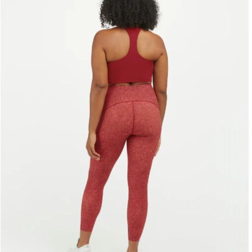 Spanx Booty Boost® Active Micro Dot Rich Red 7/8 Leggings Size M - $45 -  From Caroline