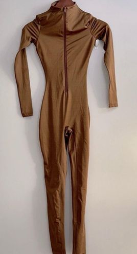NWT Skims All-in-One Strapless Jumpsuit in Caramel Size Small BS