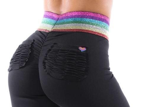 Cute booty lounge LEGGINGS MAGIC RAINBOW XS Black - $45 - From daisy