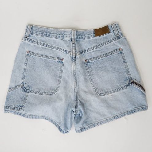 Tommy Hilfiger Women's Jean Denim Shorts Size 8 Hammer Loop Carpenter  Shorts Y2K