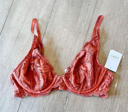 Auden NEW Lace Unlined Bra 34B Red Size 34 B - $8 (52% Off Retail