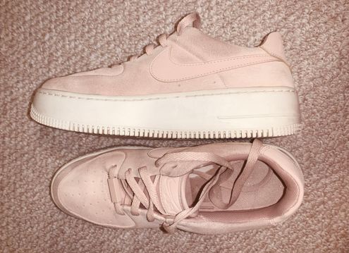 Nike Pink Nude Air Force 1s Size 9 