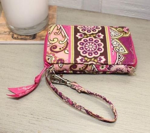 Vera Bradley Very Berry Paisley All In One Wristlet ID Wallet