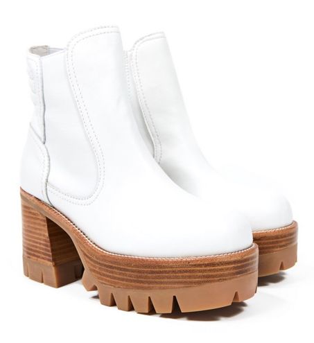 quavo platform bootie white