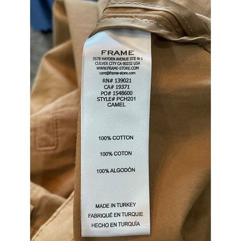 frame denim FRAME Pleated Front Wide Leg Chinos Trousers Camel Tan Womens  30 - $100 New With Tags - From kelly