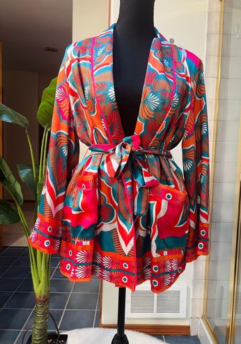 ZARA LONG BELTED PRINTED KIMONO XS-S , M-L REF.7484/024 BLOGGERS