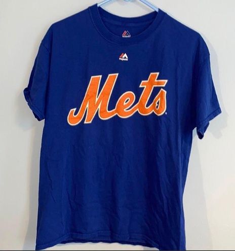 Majestic Men's Matt Harvey New York Mets Official Player T-Shirt - Blue S