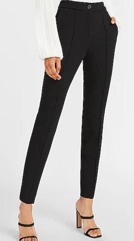 High Waisted Seamed Front Ankle Pant