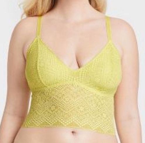 Lounge Auden Bralette Yellow Xsmall XS Lace Bra Women Lingerie Tank Top  Boho NWT - $14 New With Tags - From Alexis