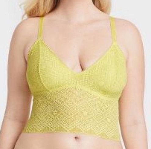 Lounge Auden Bralette Yellow Xsmall XS Lace Bra Women Lingerie