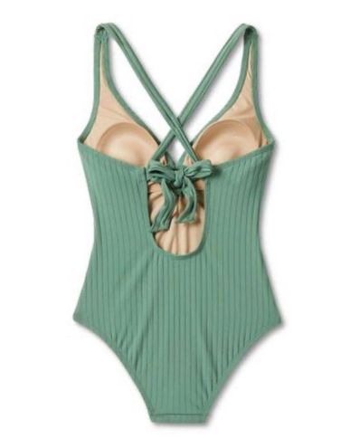 Women's Wide Ribbed Ring Medium Coverage One Piece Swimsuit - Kona