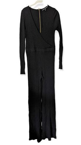 Naked Wardrobe Long Sleeve Jumpsuit Black Ribbed Catsuit Zipper Closure  Size XL - $35 (61% Off Retail) - From Lindsey