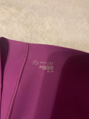 Aerie XTRA Hold up purple flare leggings Size XL - $25 (51% Off Retail) -  From Harley