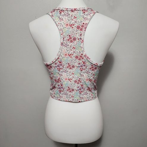Evolution and creation EVCR Kendall Snow Garden Floral Compression Cropped  Tank Size Medium - $16 - From Gina