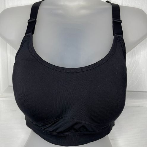 Tek Gear Racerback Medium-Impact Sports Bra Black Size L - $11 (68