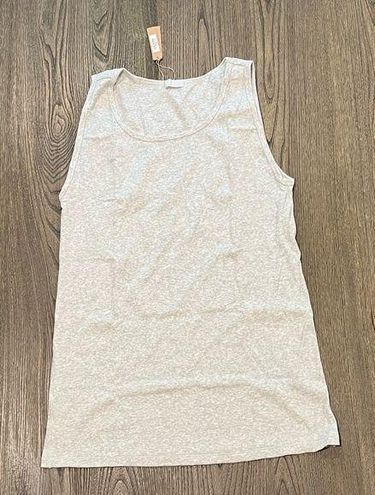 SKIMS NWT Boyfriend Rib Tank Light Heather Gray Size 3X - $23 New With Tags  - From Ashley