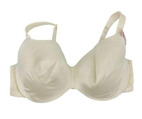 Cacique Lane Bryant Bra Smooth Satin Full Coverage Ivory Size 44DD White - $40  New With Tags - From W