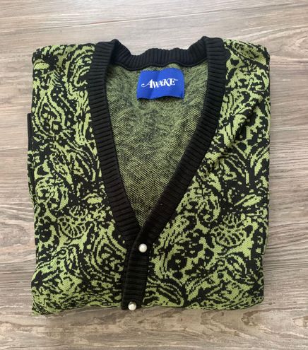 Awake NY Paisley Cardigan/Black Black Size XL - $185 (24% Off