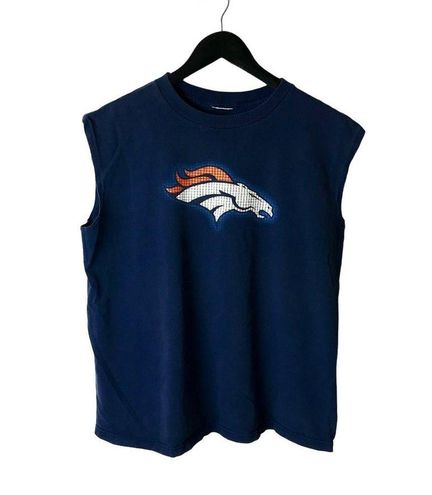 Urban Outfitters Denver Broncos Muscle Shirt Blue Football Graphic Tank NFL  Large L Sleeveless - $28 - From The