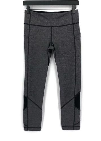 Lululemon Pace Rival Crop Legging Heathered Grey Black 6 - $50 - From K