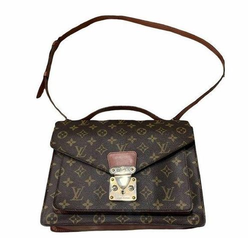 Louis Vuitton vintage monceau two way bag wear throughout and the