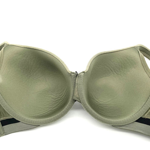 Cacique Women's 38DD Full Coverage Olive Green Black Spellout Straps Molded  Cups Size undefined - $29 - From Jeannie