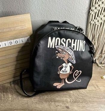 Moschino Rat a Porter Black Backpack Authentic - $265 - From Madi