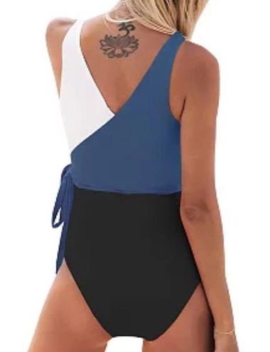 Cupshe Women's Color Block Side-Tie One-Piece Swimsuit Size L - $32 New  With Tags - From Ashley