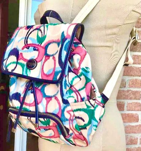 Coach hot sale multicolor backpack