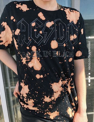 Acdc bleached shirt Clearance