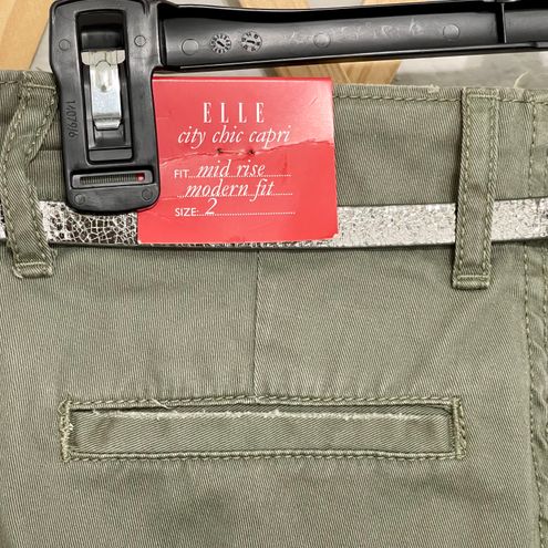 Elle NWT Olive Green City Chic Capri Pants 2 - $30 (31% Off Retail) New  With Tags - From Nalleli