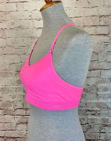 Victoria's Secret VSX Sports Bra Pink Racerback Low Medium Impact Size  Large - $25 - From Ashley