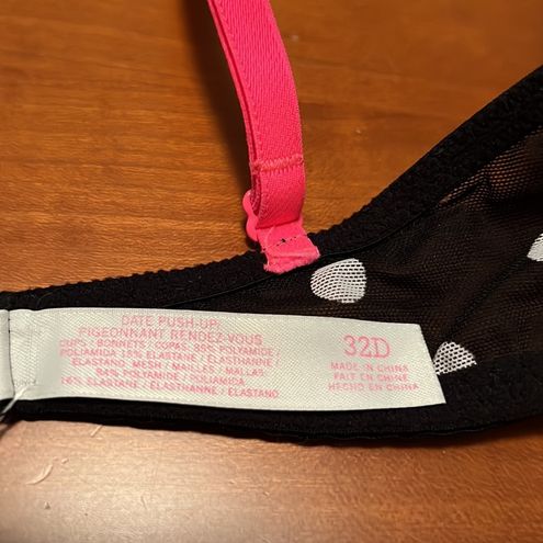 PINK - Victoria's Secret PINK  Push-Up Bra Black Size 32 D - $10 (71% Off  Retail) - From Dariann