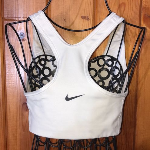 Nike Training just do it bra in white rebel sports bra size small white/red  - $28 - From Paydin