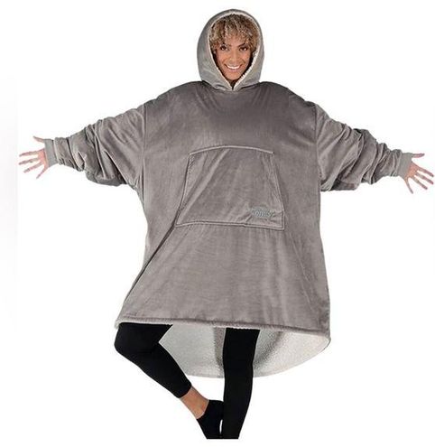 The Comfy Original Oversized Microfiber And Sherpa Wearable Blanket