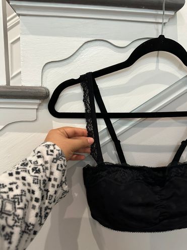 DKNY Bra Black Polka Dot 'Classic Beauty' Lace Convertible Bandeau Size 36  - $14 New With Tags - From Umma