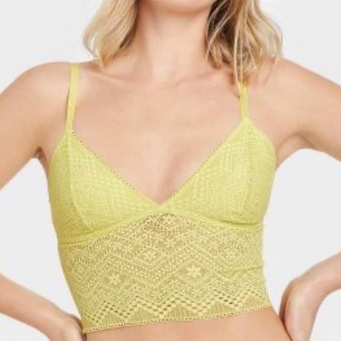 Lounge Auden Bralette Yellow Xsmall XS Lace Bra Women Lingerie Tank Top  Boho NWT - $16 New With Tags - From Alexis