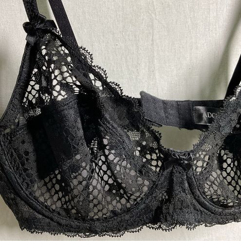 Adore Me Mesh Lace Black Bra in Size 34C - $15 New With Tags