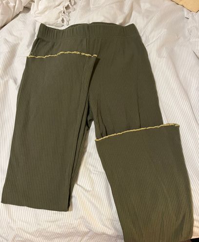 Wild Fable Ribbed Flare Pants Green Size M - $15 - From Sarah