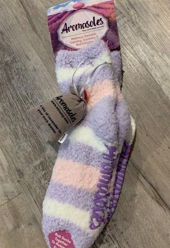 Women's Non-Skid Warm Soft and Fuzzy Lavender Infused 2-Pair Pack