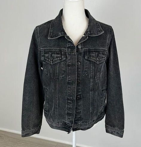 Unknown Brand Black Faded Jean Jacket Size M Size M - $51