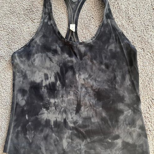 Lululemon Cool Racerback Short Tank Top Nulu In Diamond Dye Pitch