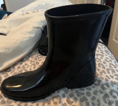 Michael Kors MK Monogram Waterproof Black Ankle Rain Boots Size 8 - $35  (70% Off Retail) - From Samantha